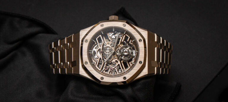 Hands-On: The Sand Gold Audemars Piguet Royal Oak Selfwinding Flying Tourbillon Openworked Watch