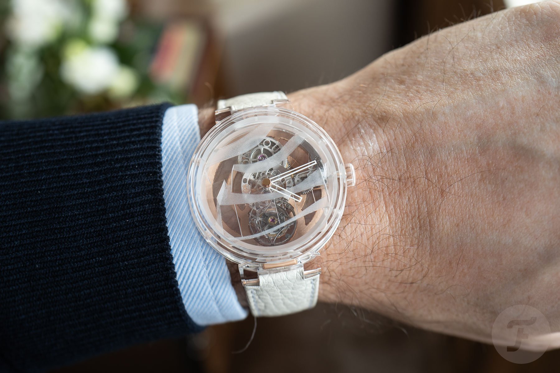 The Louis Vuitton Tambour Moon Flying Tourbillon Poinçon De Genève Sapphire Frank Gehry