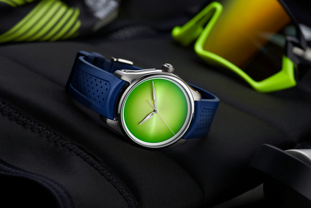 H. Moser & Cie creates Pioneer Centre Seconds with a traffic-stopping citrus green fumé dial