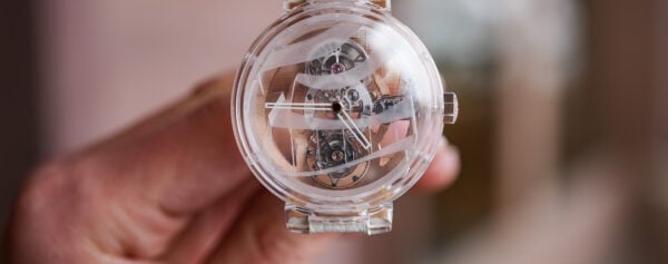 First Look – The Louis Vuitton X Frank Gehry Tambour Moon Flying Tourbillon Sapphire