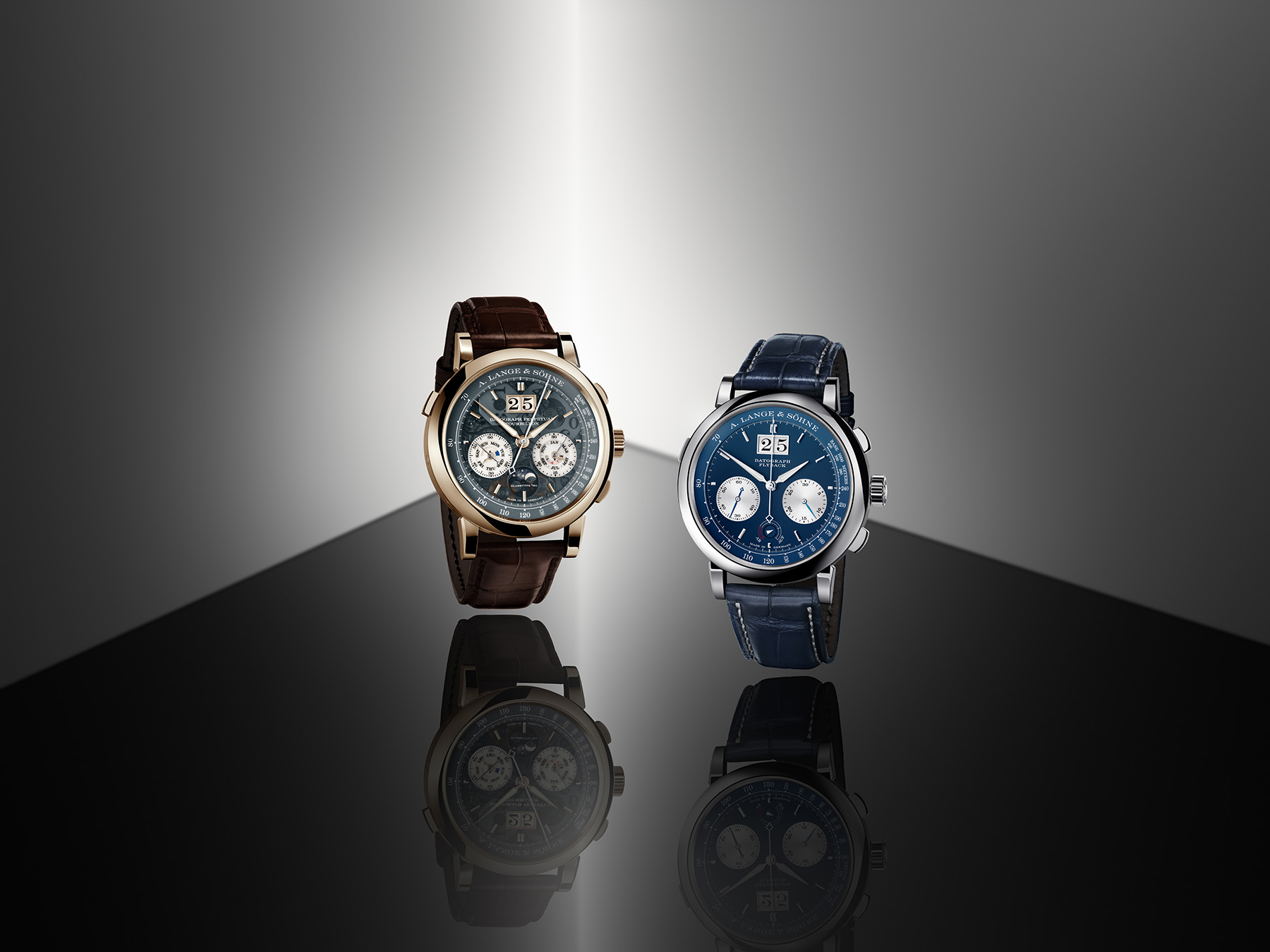 A. Lange & Söhne Celebrates 25 Years Of The Datograph With The Perpetual Tourbillon Honeygold “Lumen” And A New Up/Down
