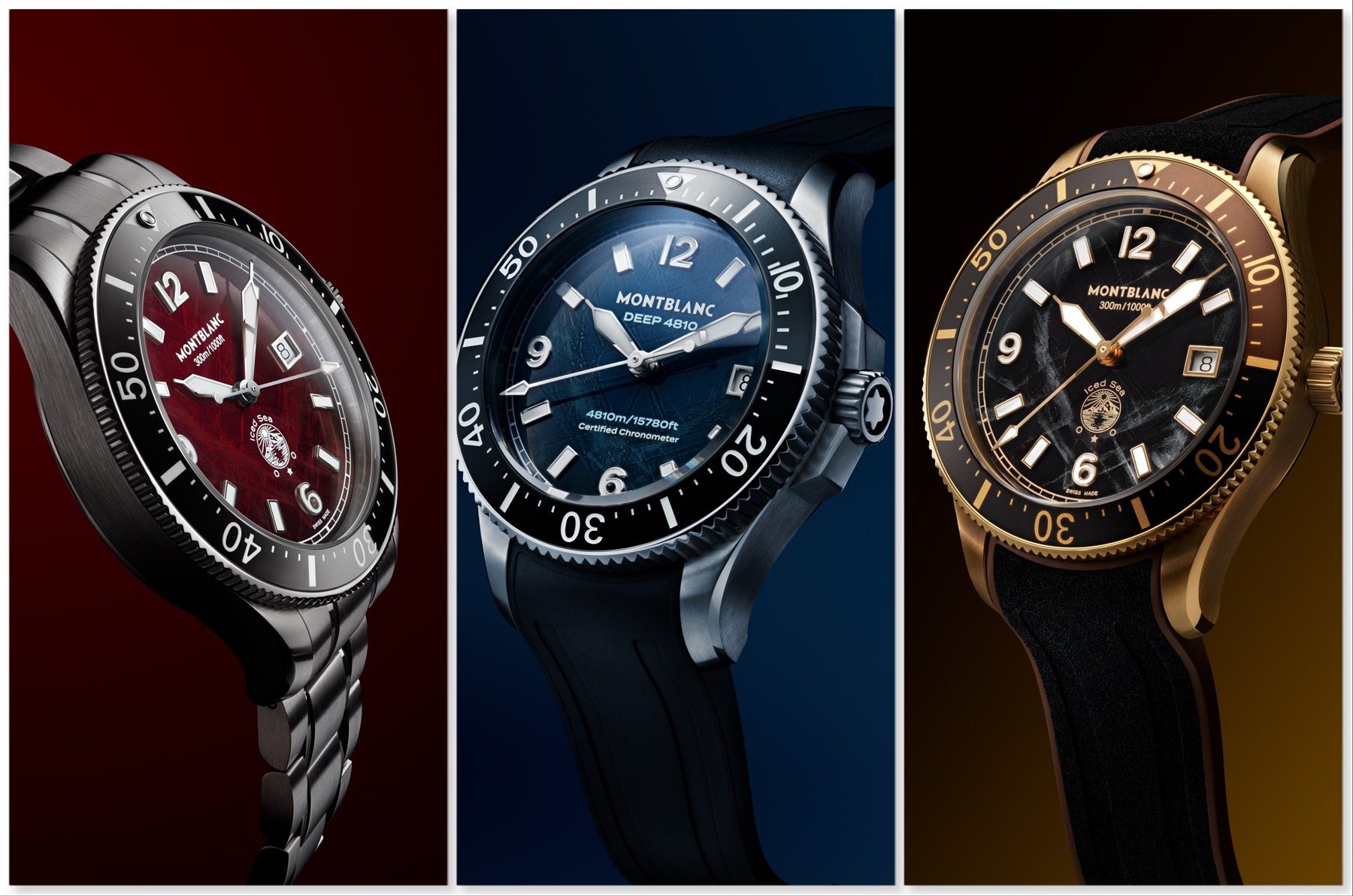 Introducing: The Montblanc Iced Sea 0 Oxygen Deep 4810 And Iced Sea Automatic Date Bronze And Burgundy