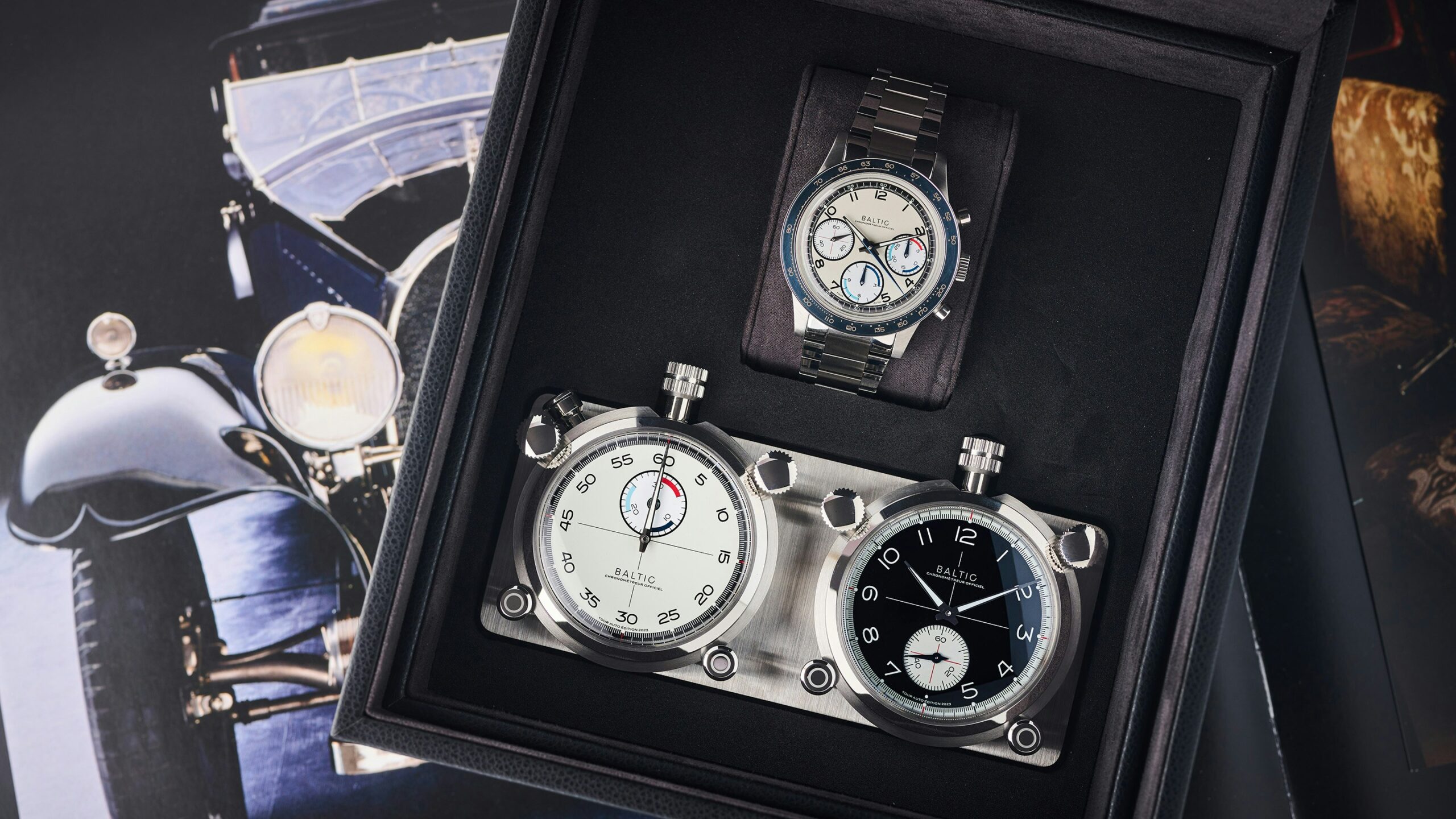 Hands-On: Baltic Brings Back A Classic Combo With The Tour Auto Chronograph And Dash Timer Set