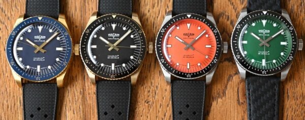 First Look – 4 New Bright and Colourful Vulcain Skindiver Nautique 38mm