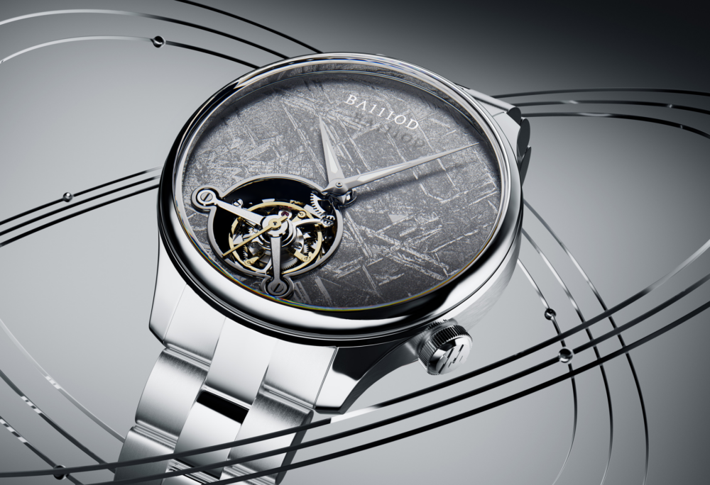 BA111OD beams space rock onto the dial of its Chapter 4.9 Meteor Tourbillon