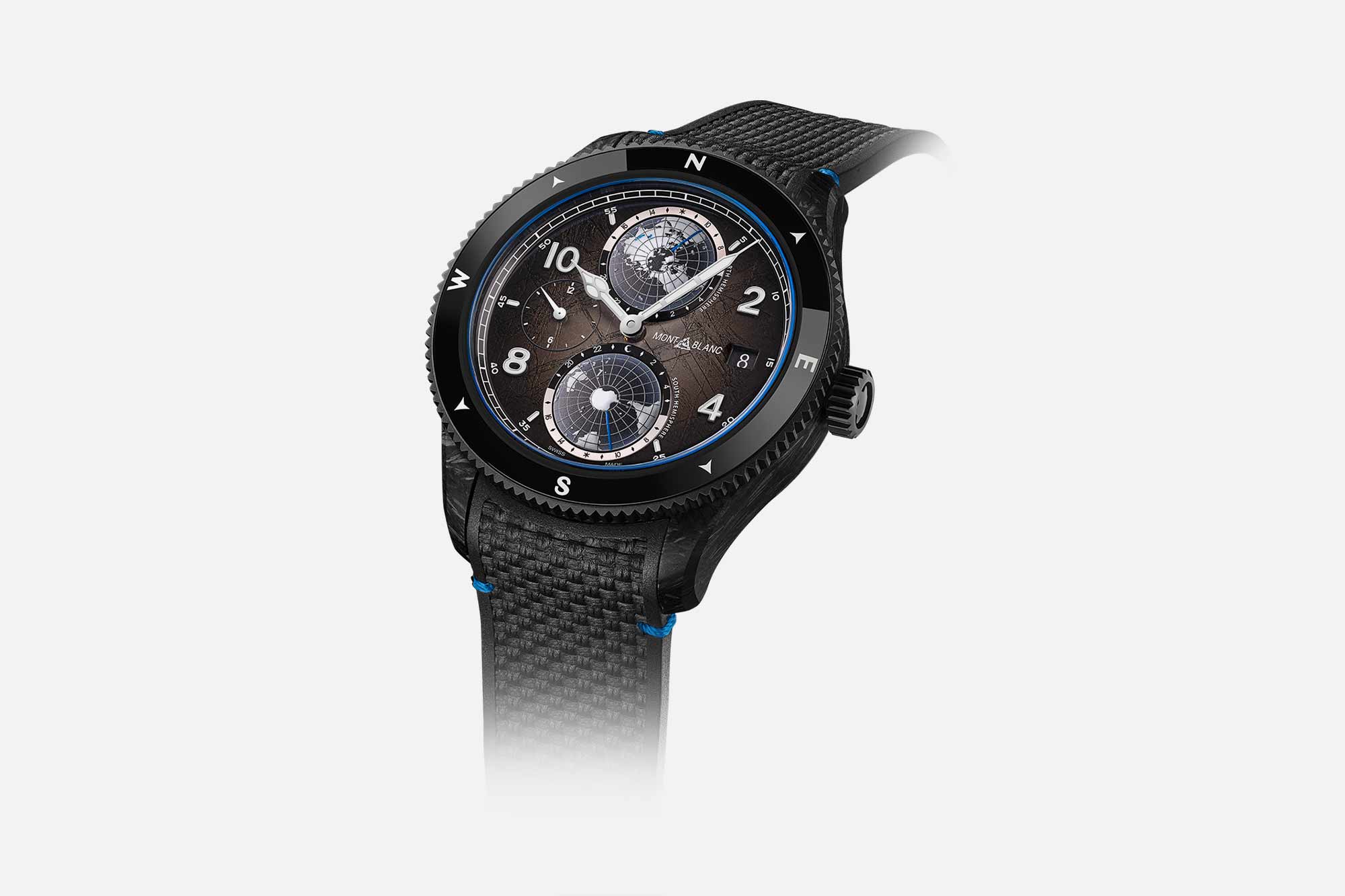 Montblanc Introduces their New CARBO2 Case Material in the 1858 Geosphere 0 Oxygen Limited Edition