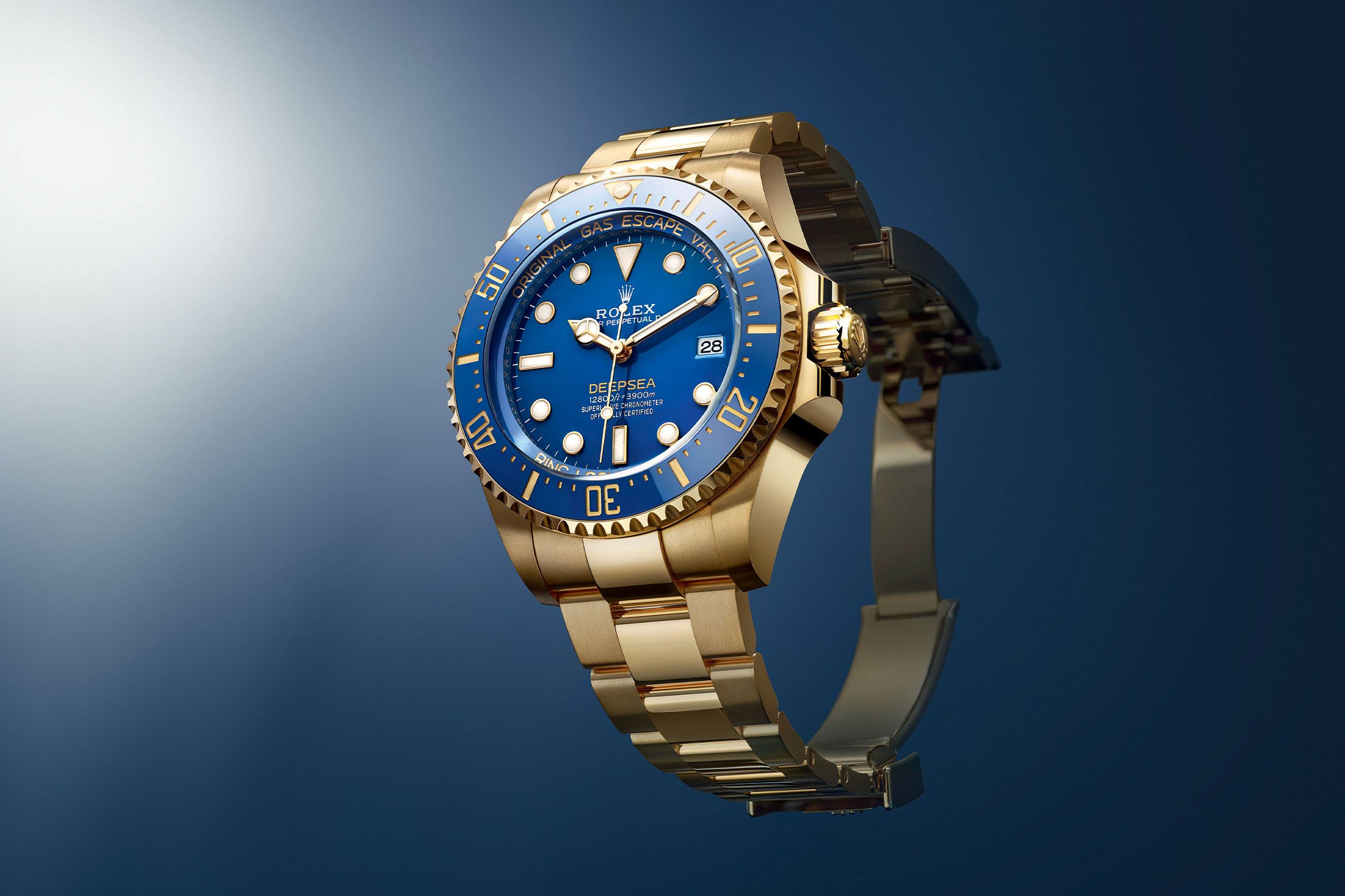 Introducing – The Rolex Deepsea 136668LB in 18k Yellow Gold with Blue Dial and Bezel