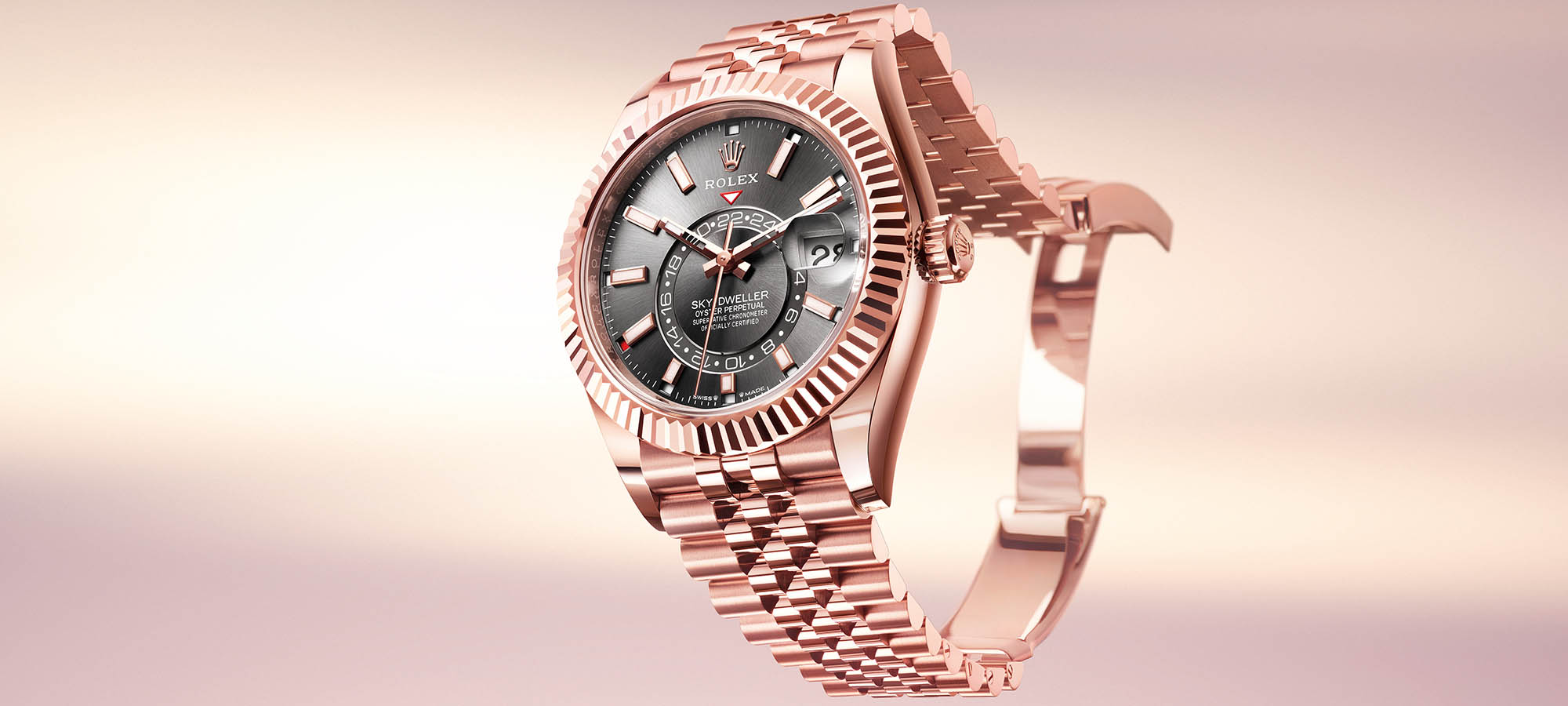 New Release: Rolex Brings The Jubilee Bracelet To The Sky-Dweller Watch Collection In Gold With Two New Models