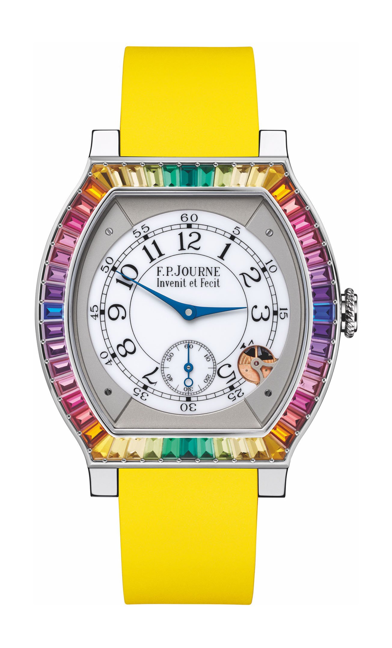 The extra colorful FP Journe Elegante Gino’s Dream is an ode to friendship and watchmaking passion
