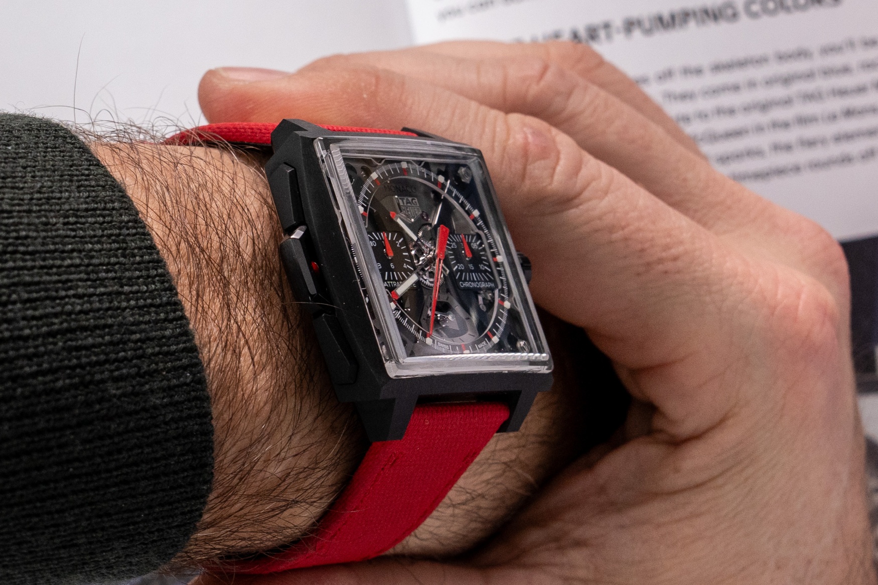The TAG Heuer Monaco Split-Seconds Chronograph is a high-octane, high-horology take on the brand’s legendary motorsports chronograph