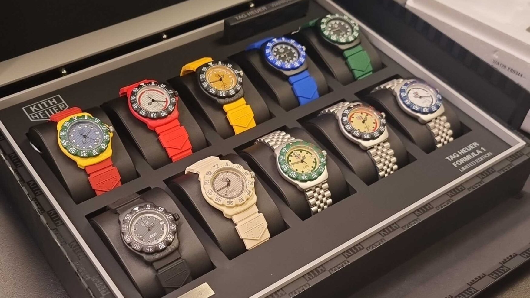 An in-depth look at all 10 versions of the TAG Heuer Formula 1 Kith collaboration
