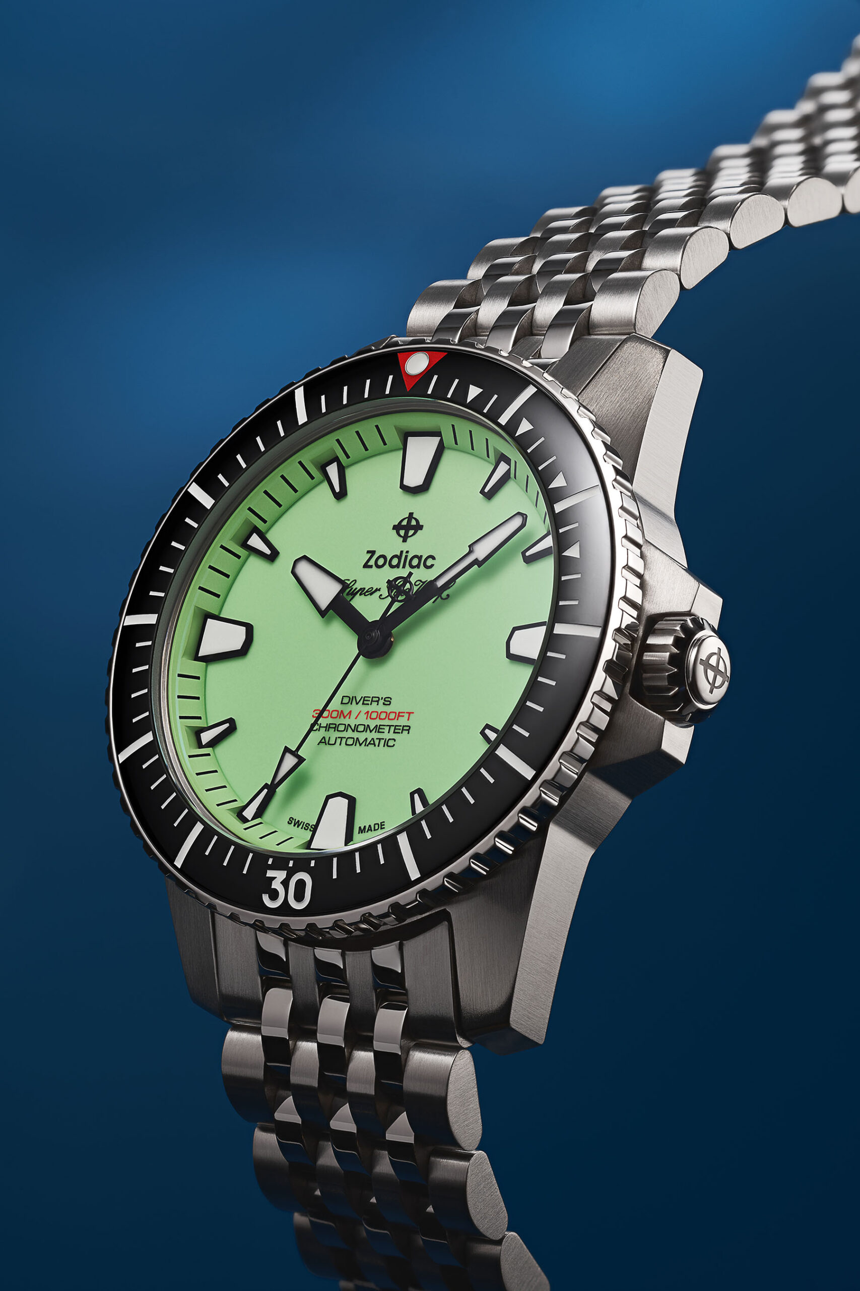 Zodiac Introduces The Super Sea Wolf Pro-Diver With A Full-Lume Dial
