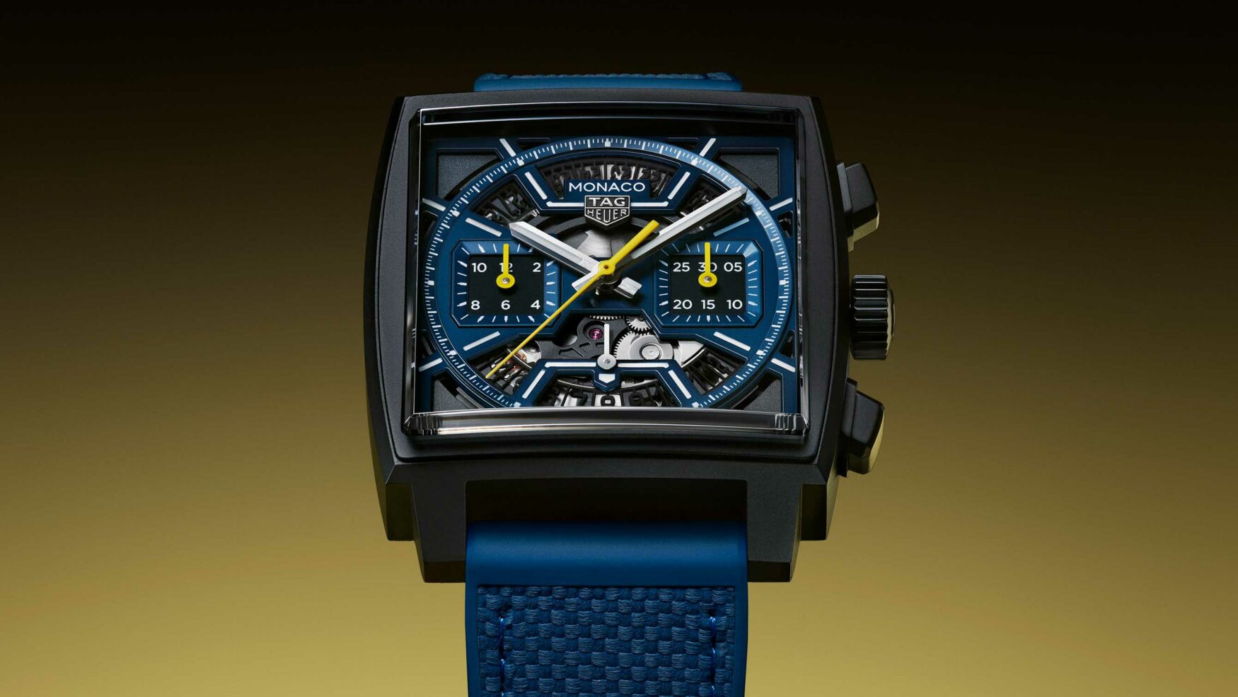 The new TAG Heuer Monaco Chronograph Skeleton transcends time periods for the Monaco Grand Prix