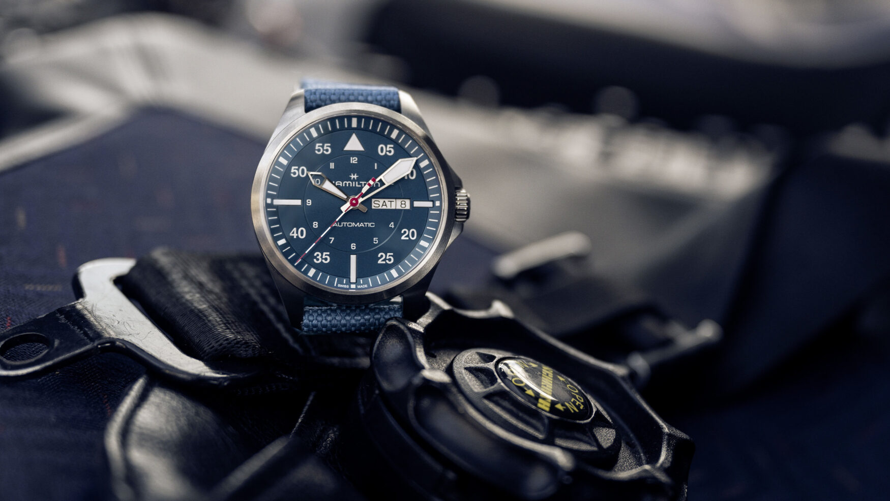 Hamilton comes to the rescue with the Khaki Pilot Air Glaciers