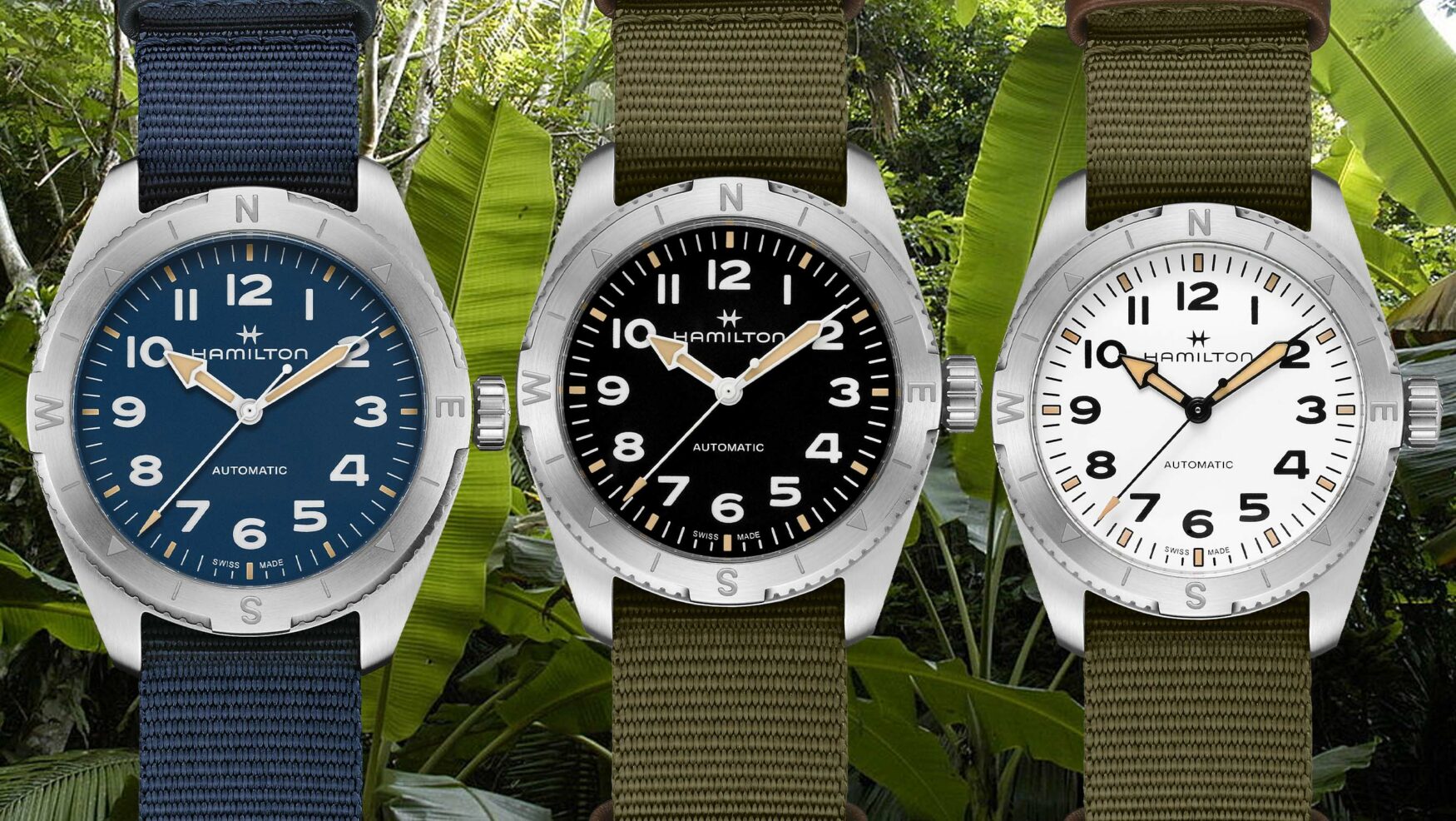 The Hamilton Khaki Field Expedition reminds that NATO straps are an outdoorsy must-have