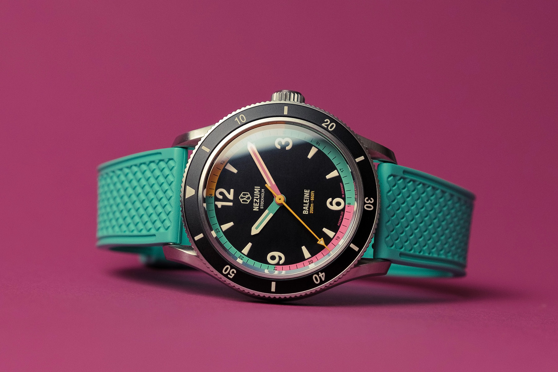Introducing: A New Colorful Limited Edition Of The Nezumi Baleine Dive Watch