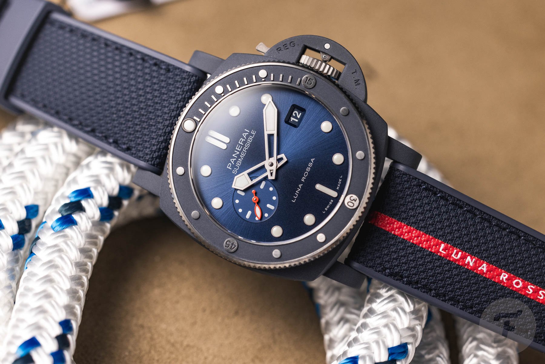 Sunday Morning Showdown: Panerai Submersible QuarantaQuattro Luna Rossa Ti-Ceramic Vs. Tudor Pelagos FXD Alinghi Red Bull Racing Edition