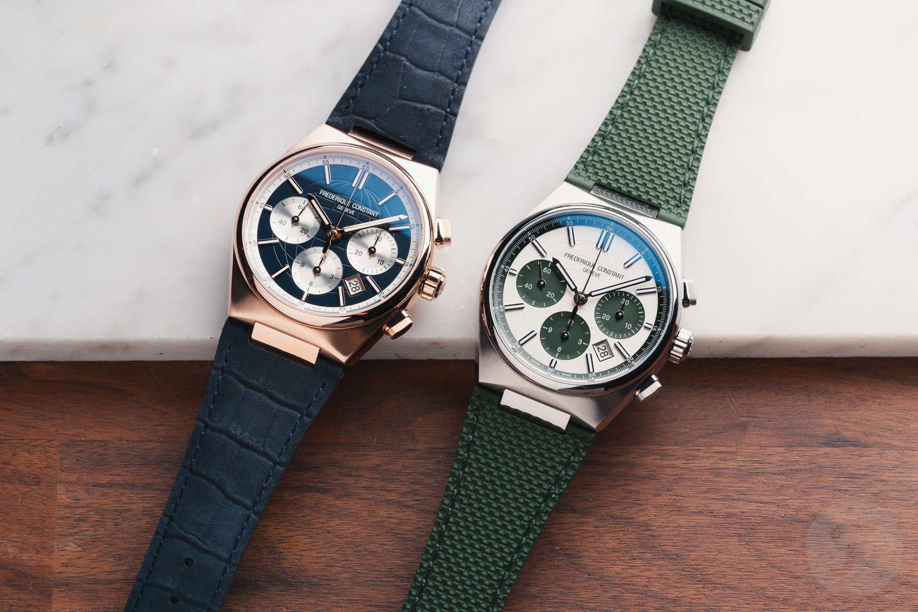 Hands-On With Two New Versions Of Frederique Constant’s Highlife Chronograph