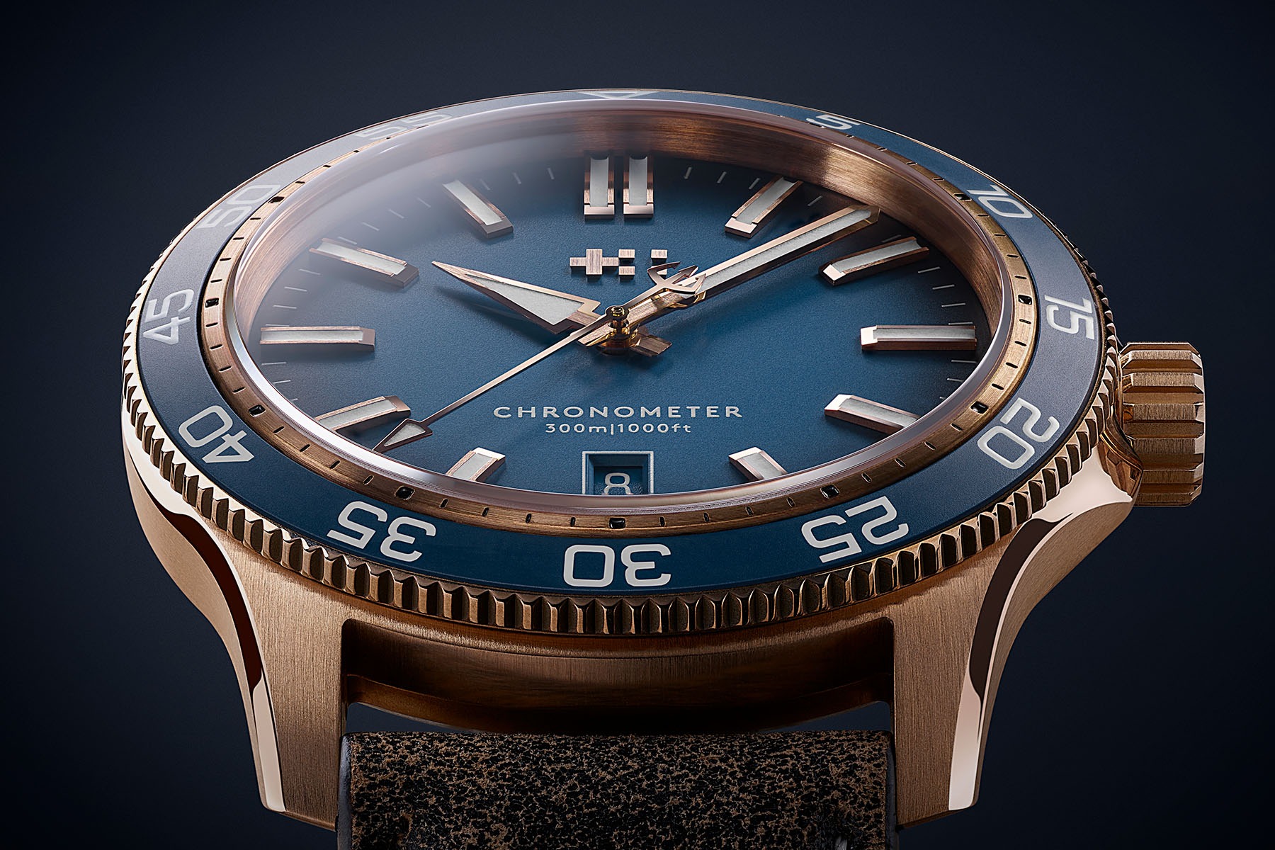 Christopher Ward Introduces The C60 Pro 300 Bronze Blue Ombré