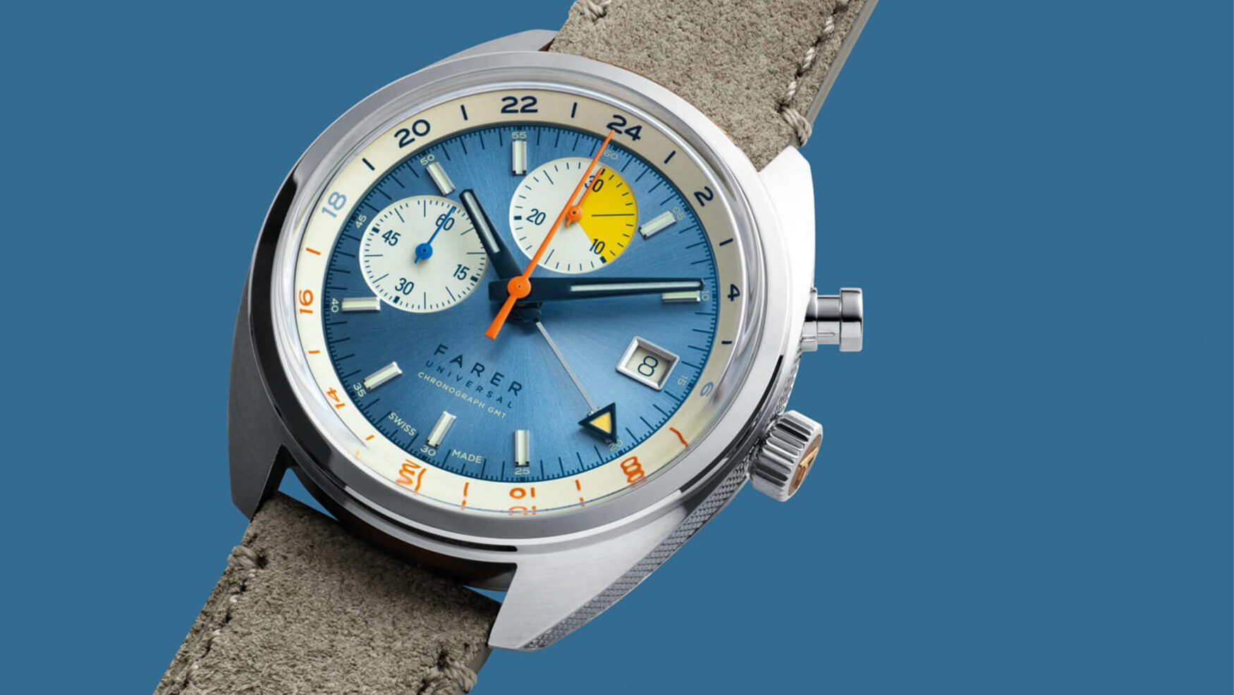 The Farer Monopusher GMT colourfully expands on easy utility