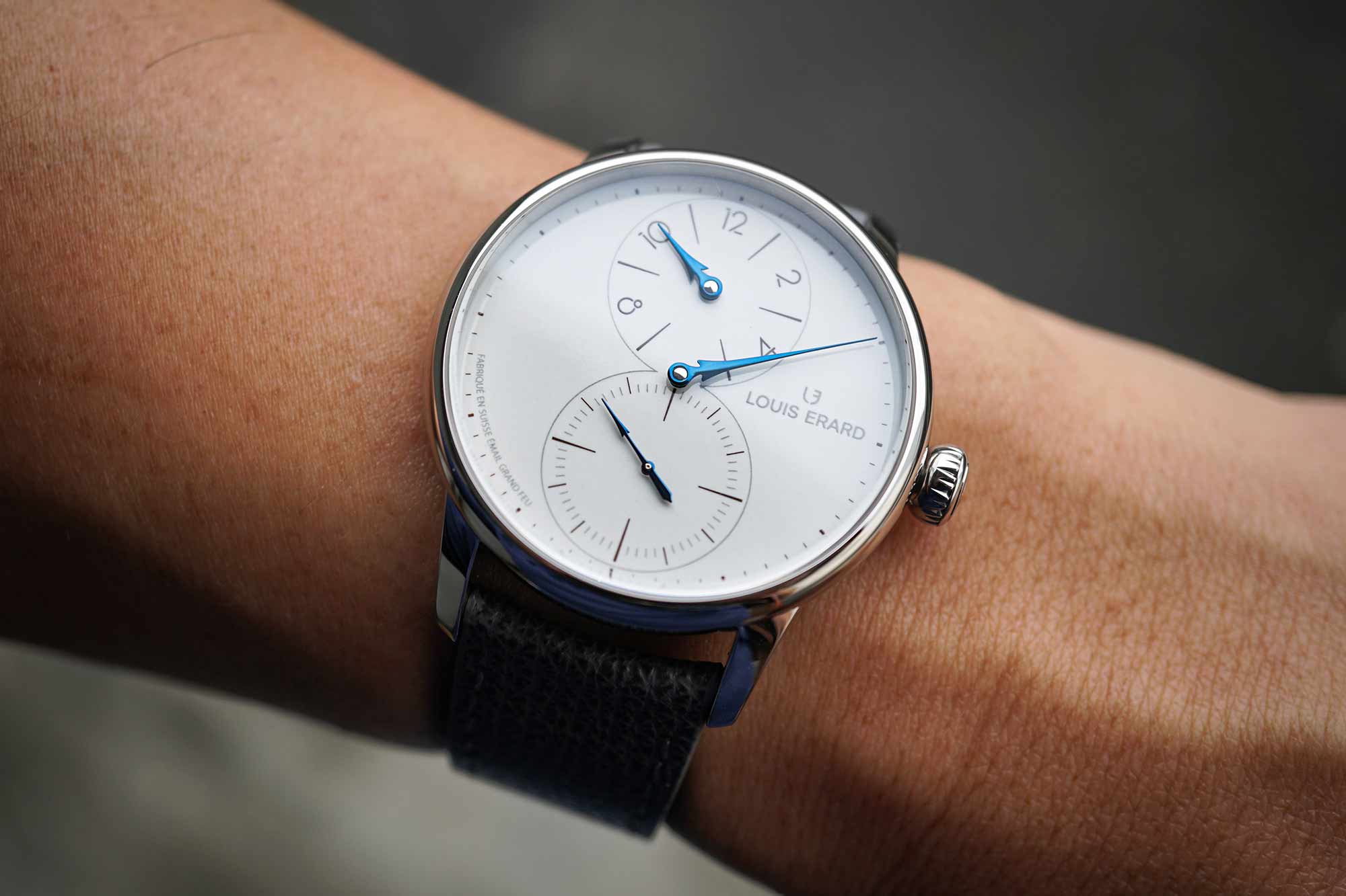 New: Louis Erard Le Régulateur Grand Feu Enamel