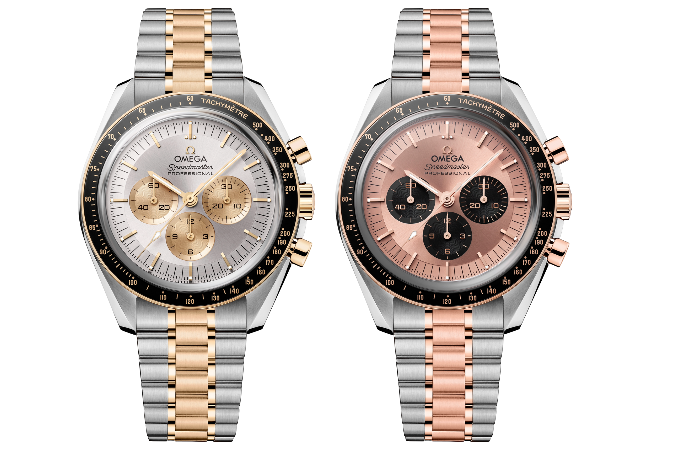 Omega Introduces Two New Speedmaster Moonwatches In Two-tone Configuration
