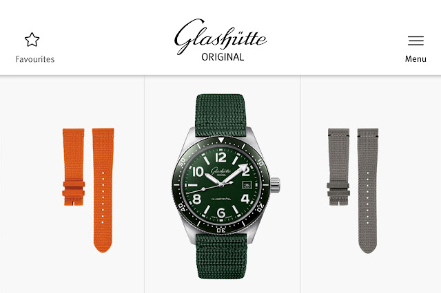 Glashütte Original adds new straps in orange and green to its range