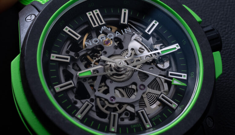 Hands-On: NORQAIN Wild ONE Skeleton Coral & Green Watches
