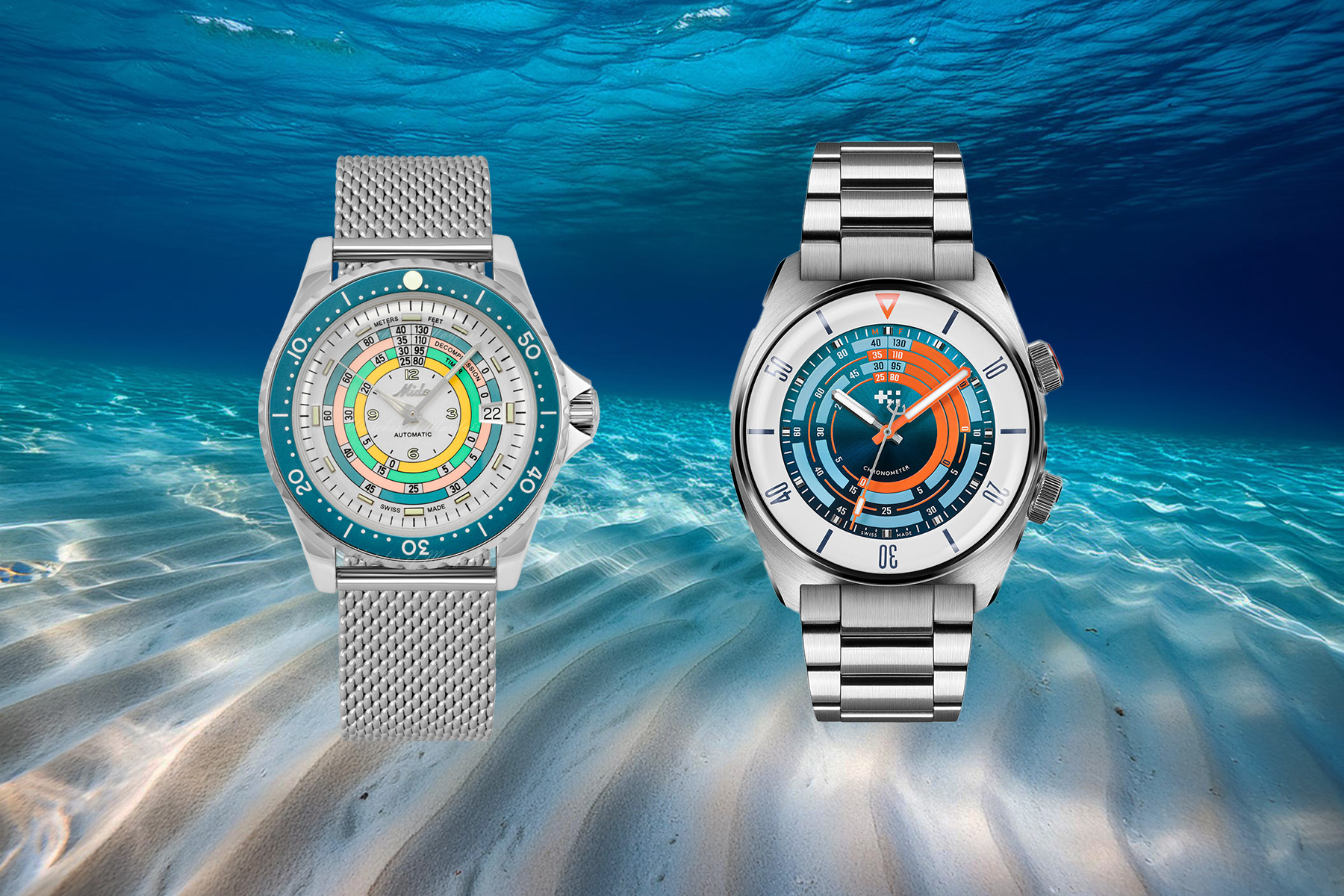 Sunday Morning Showdown: Mido Ocean Star Decompression Timer 1961 Vs. Christopher Ward C65 Super Compressor Elite