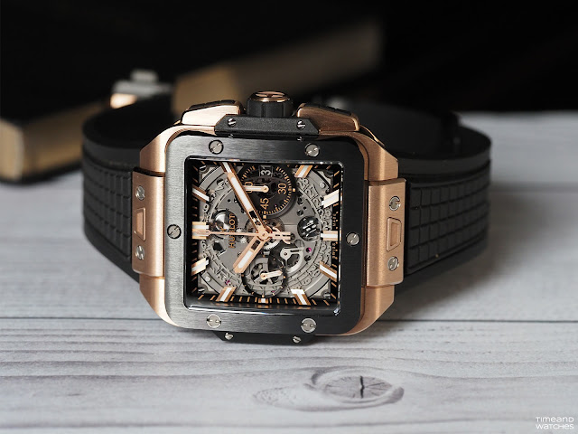 In pictures: Hublot Square Bang Unico in King gold and ceramic