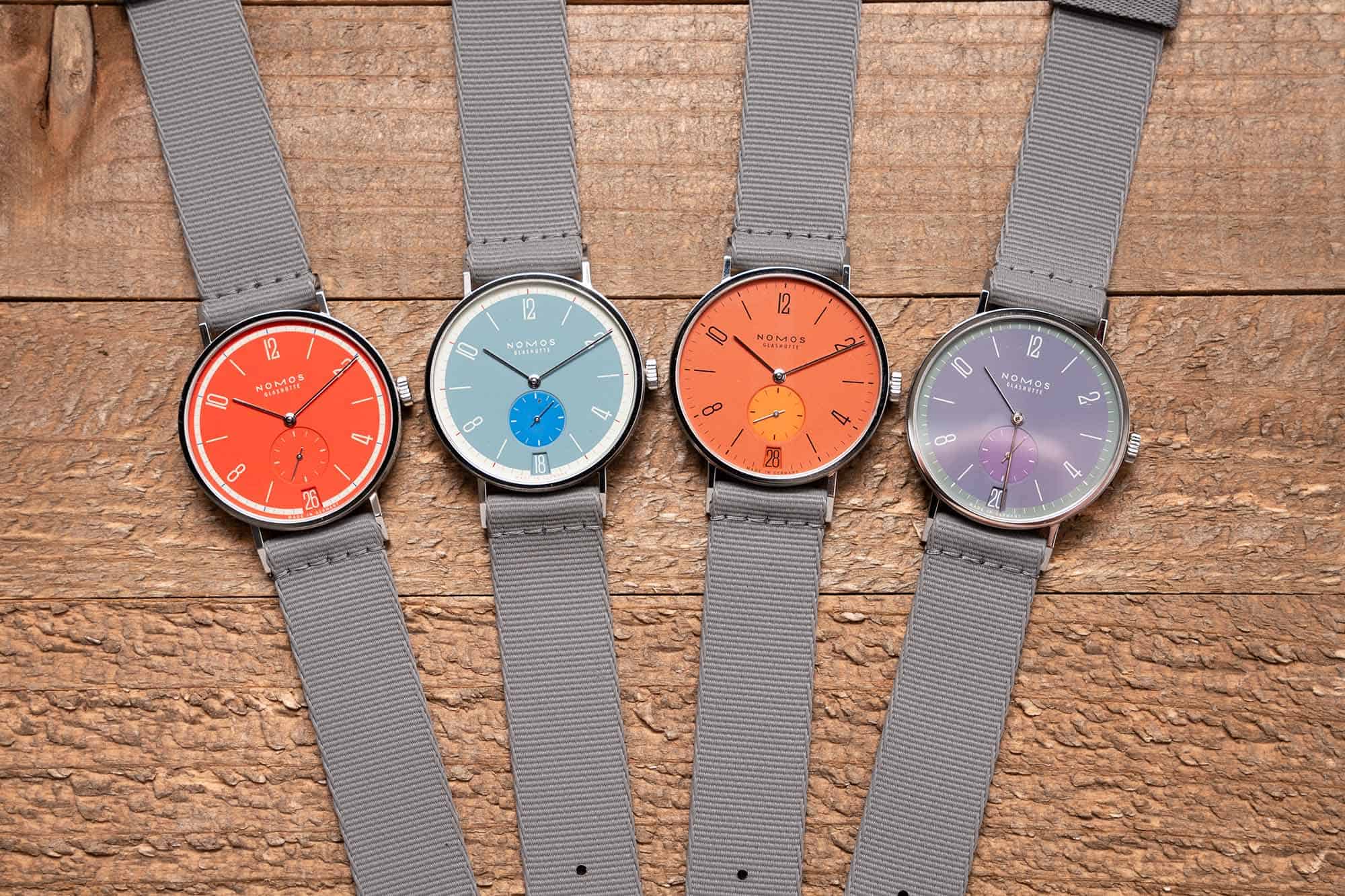 Hands-On: Four Flavors of the Nomos Tangente 38 Date Limited Editions