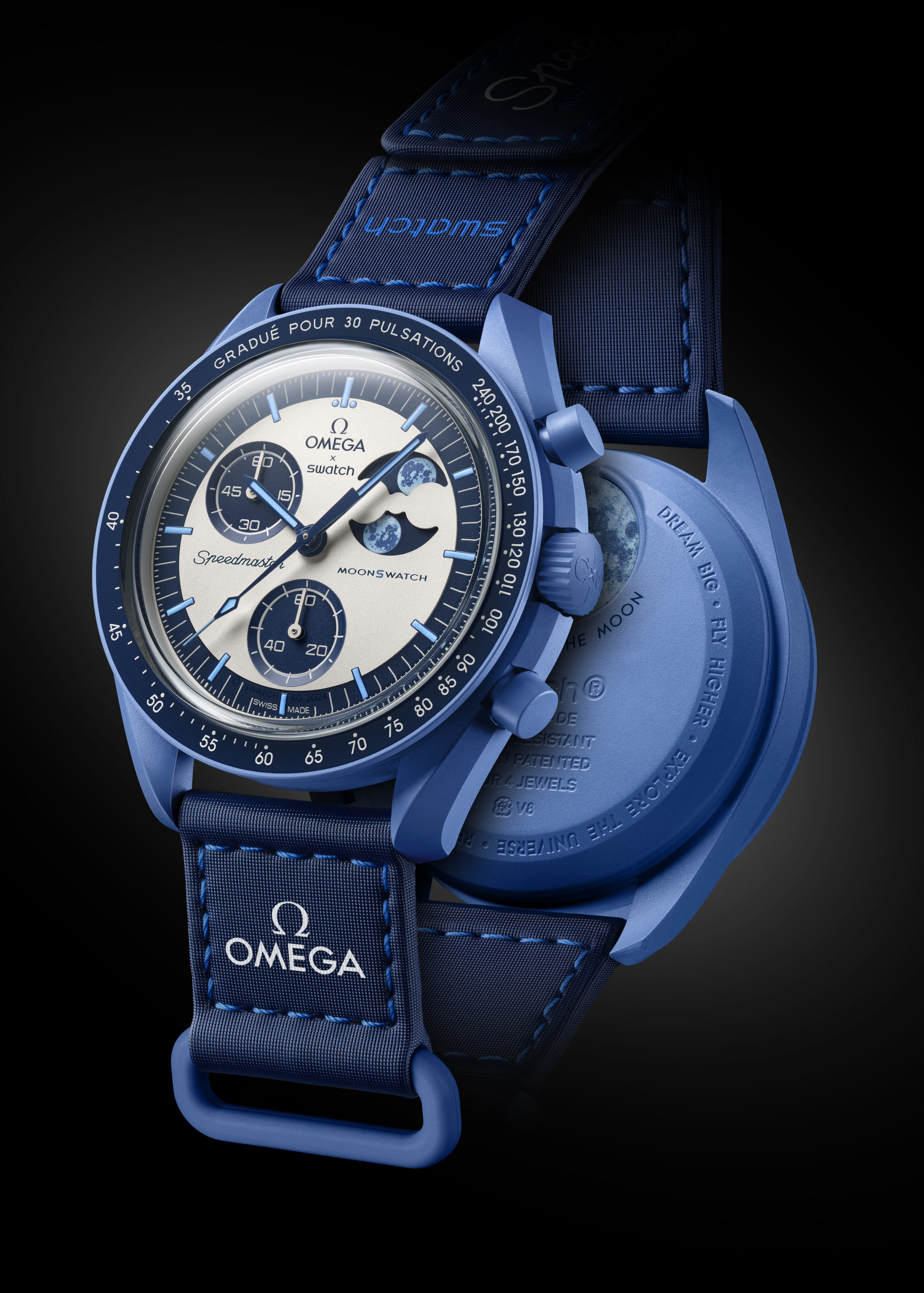 Swatch Drops New Bioceramic MoonSwatch in the Super Blue Moonphase