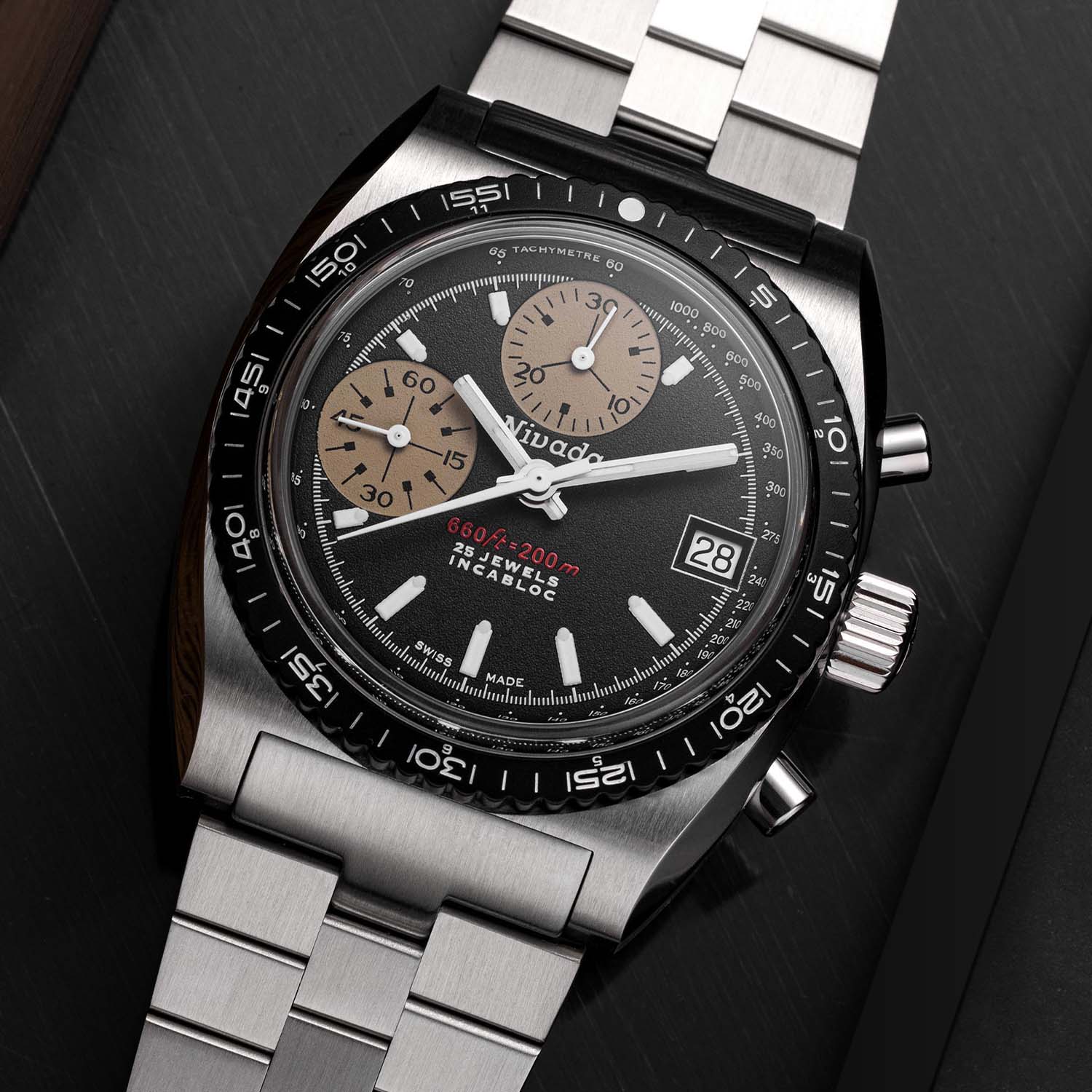 The Nivada Grenchen Chronosport Evokes the Golden Age of Sports Chronographs