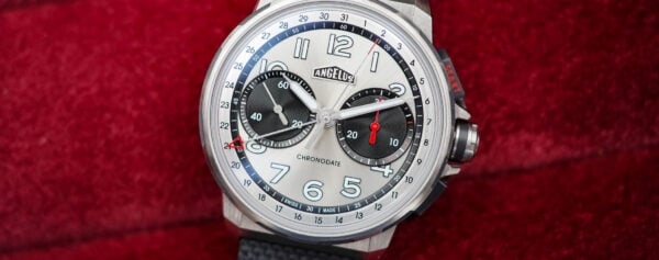 First Look – The Sleek New Angelus Chronodate Titanium Magnetic Silver Edition