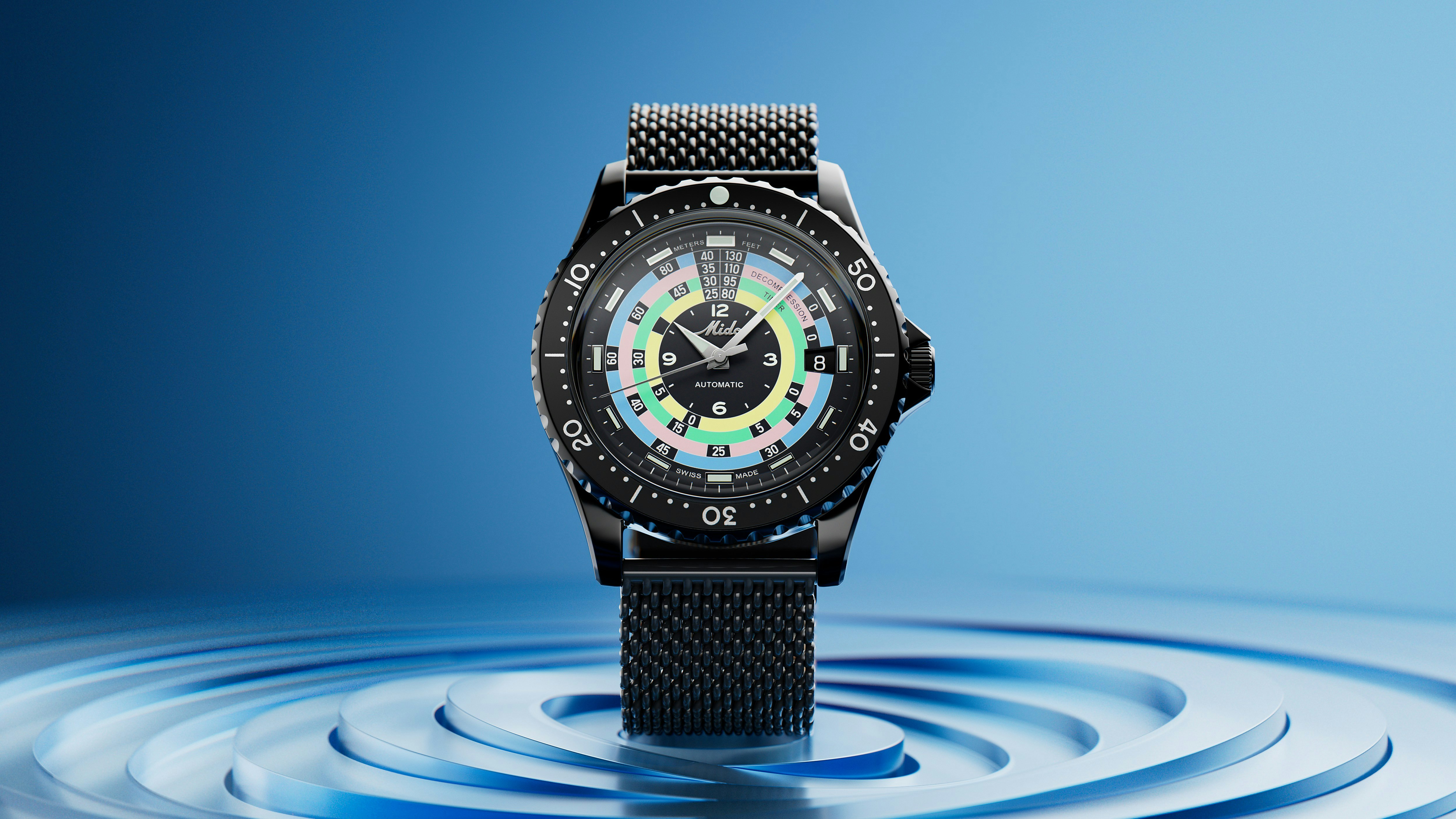 Introducing: The Mido Ocean Star Decompression Timer 1961 Limited Edition In Black PVD