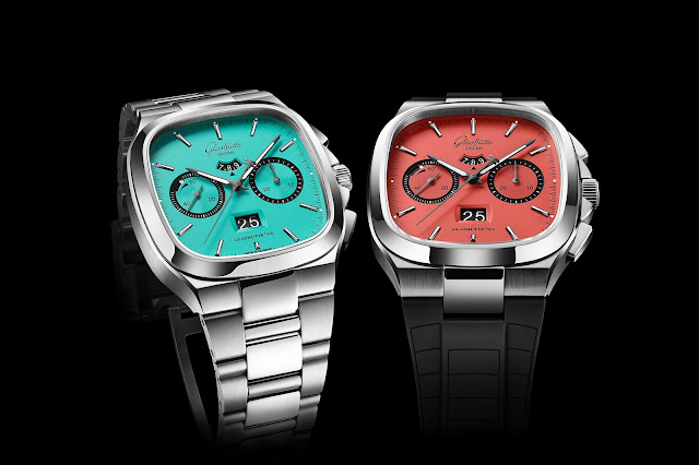 Glashütte Original unveils the new Seventies Chronograph Panorama Date “Watermelon” and “Swimming Pool” Limited Editions