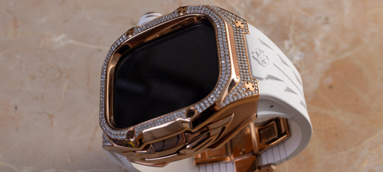 Blingy Apple Watch Ultra Case Review: Golden Concept Racing Sport Edition RSTIII49 Amber Rose With Moissanites
