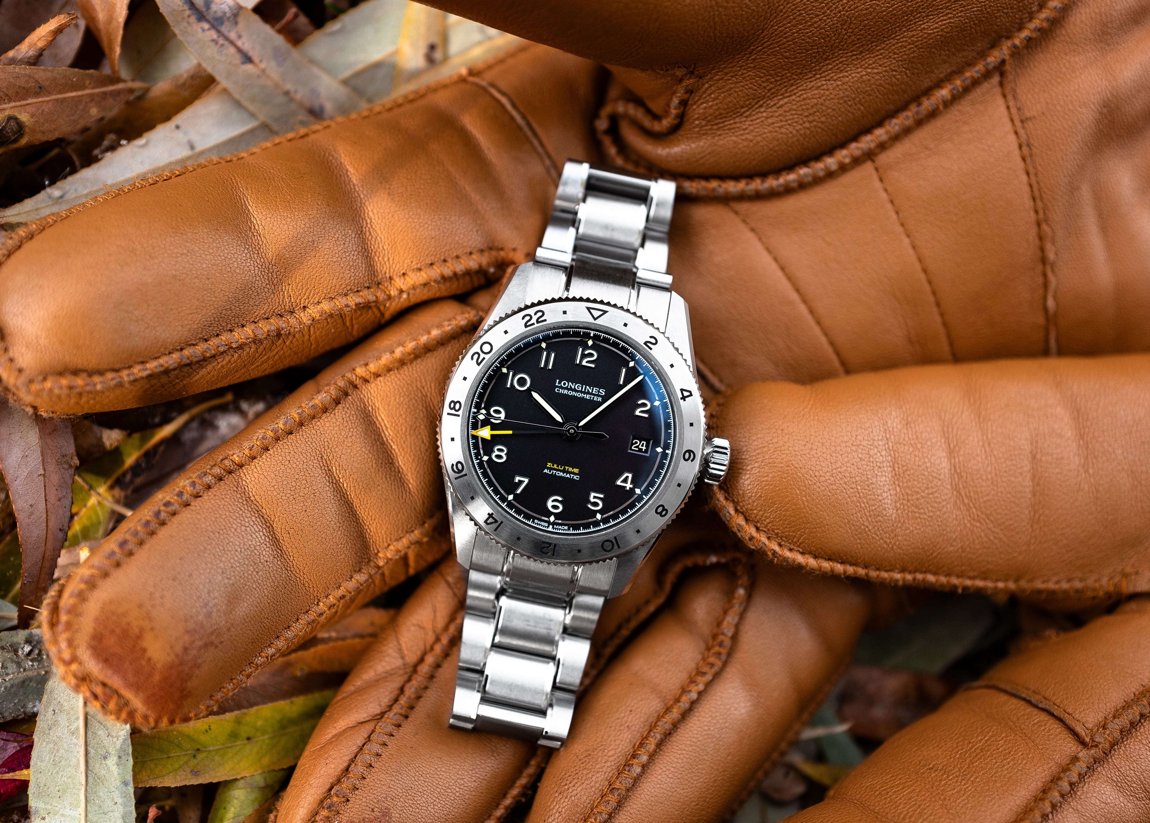 The Longines Spirit Zulu Time Goes Titanium