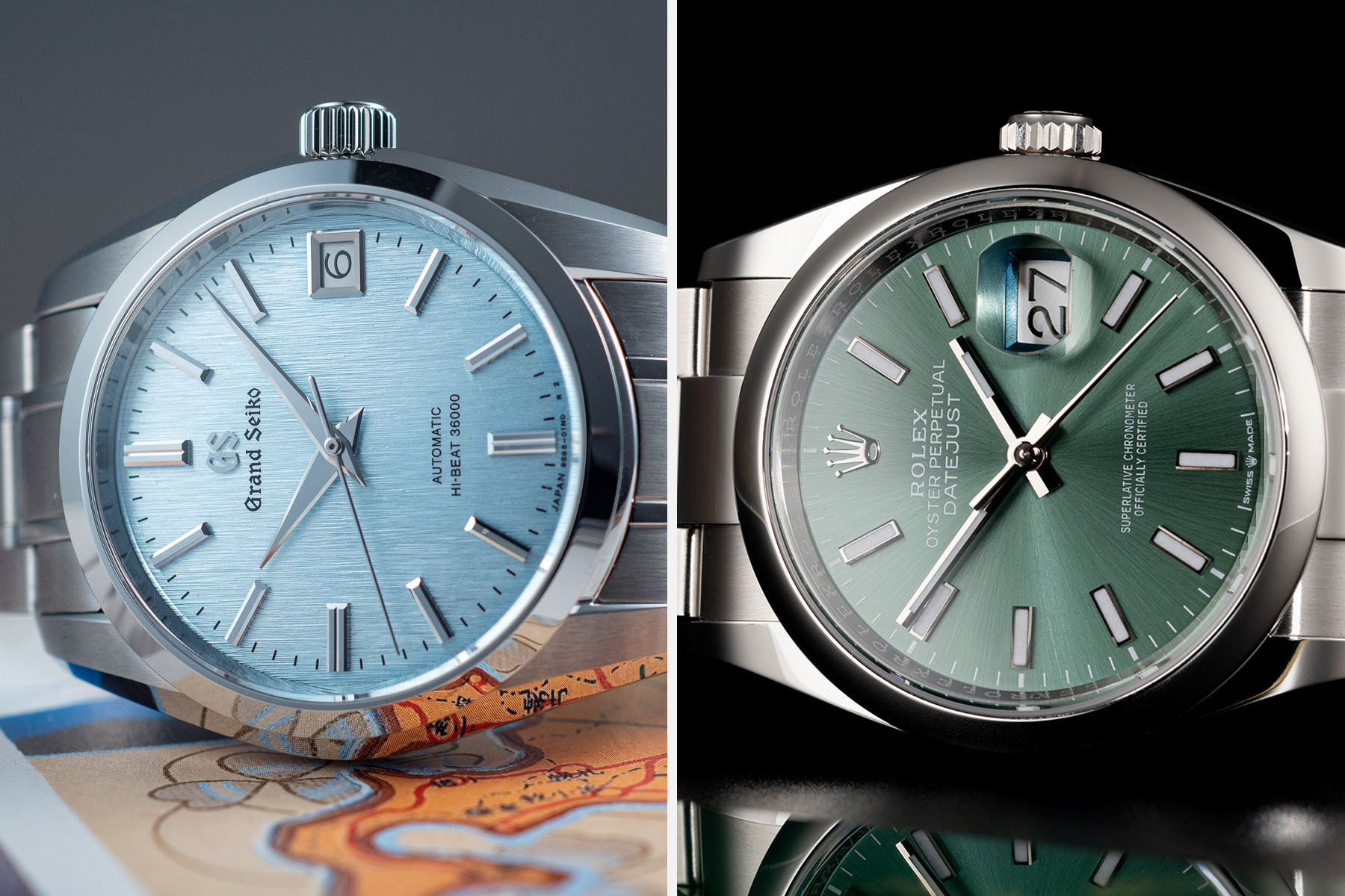 Sunday Morning Showdown: Grand Seiko SBGH347 Vs. Rolex Datejust 36 Ref. 126200