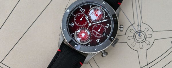First Look – The Red Dial Version of the Montblanc 1858 Geosphere Chronograph 0 Oxygen