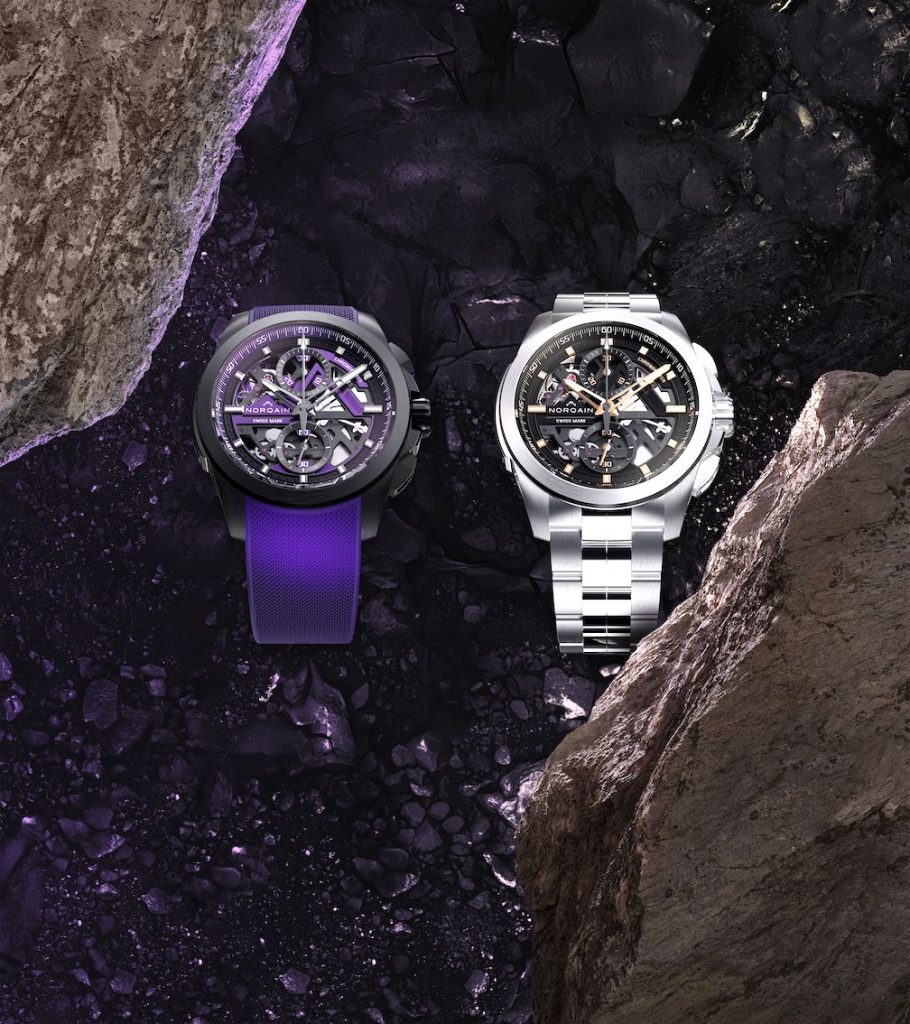 Norqain Unveils 8K Manufacture Caliber In Independence Skeleton Chrono Watches