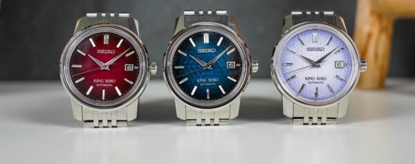 First Look – Three New High-End King Seiko Watches with Colourful Textured Dials