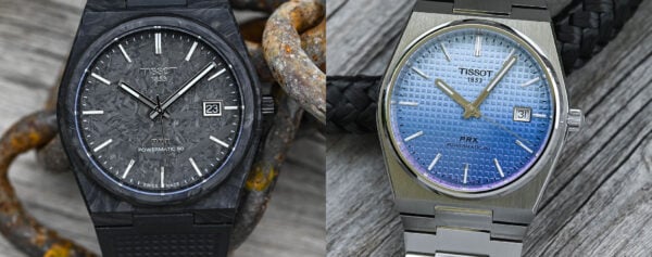 First Look – The Tissot PRX 40 Powermatic 80, now with Gradient Dials or in Full Forged Carbon
