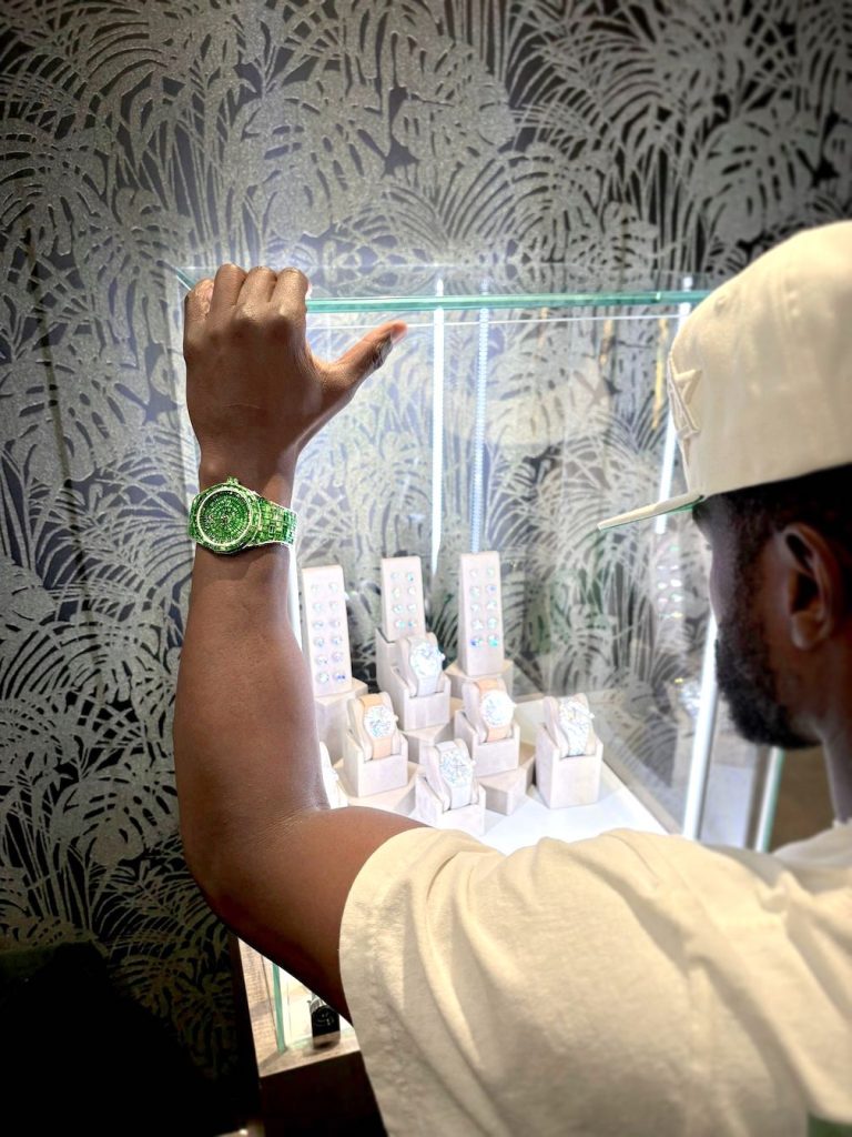 Floyd Mayweather Buys  Million Avi Hue Gemstone Watch Set