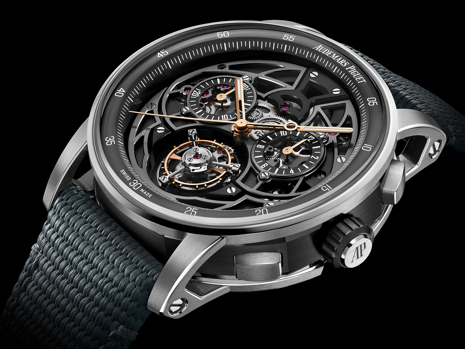 Subtle shades of grey: AP’s new Code 11.59 Tourbillon Chrono