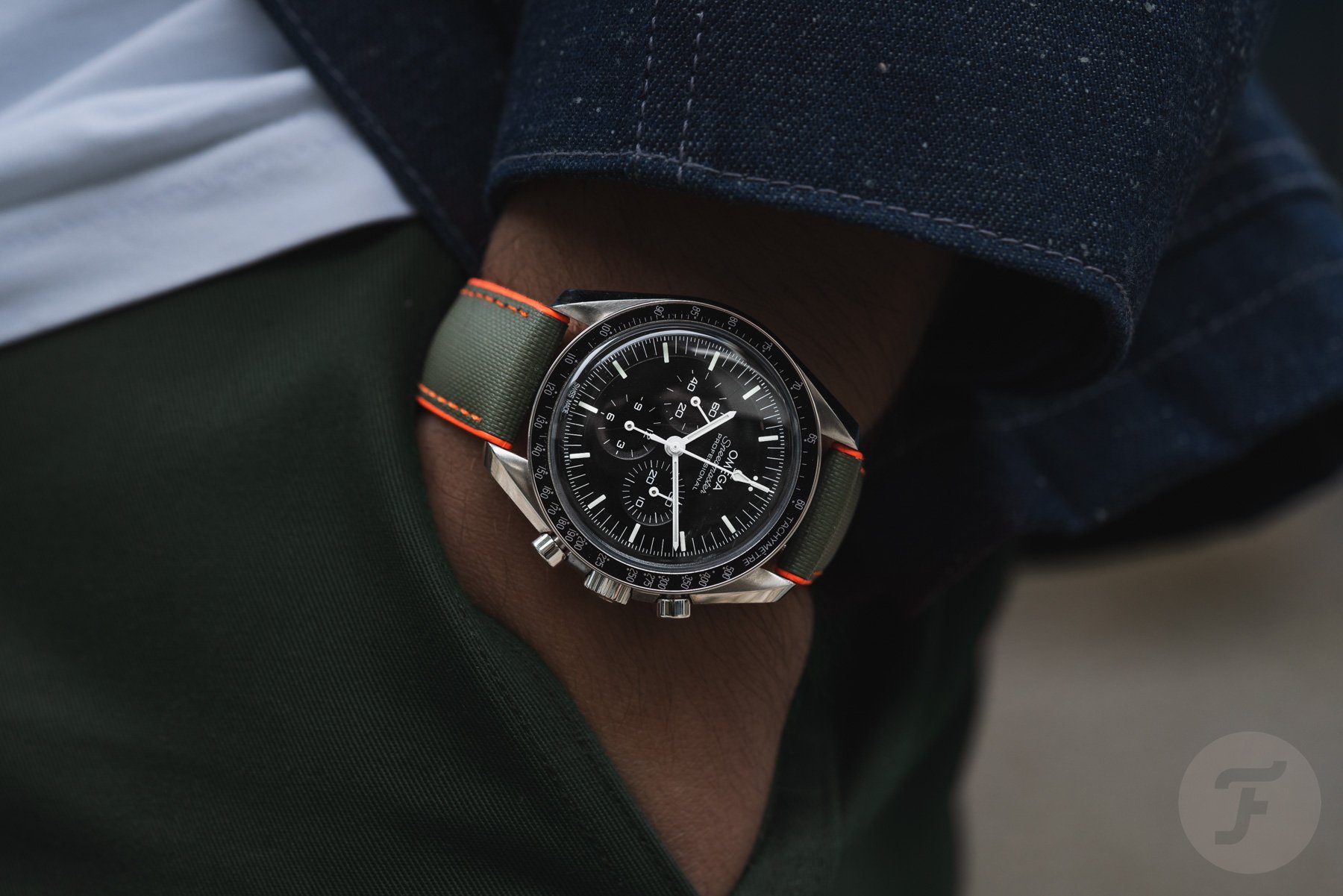 A Bold Pairing: The New Artem HydroFlex Khaki Green & Orange Strap