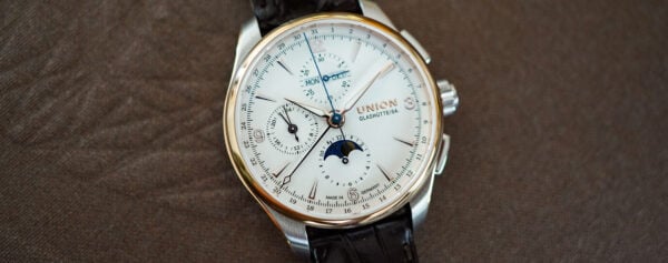 First Look – The Rose Gold & Steel Union Glashütte Belisar Chronograph Moon Phase