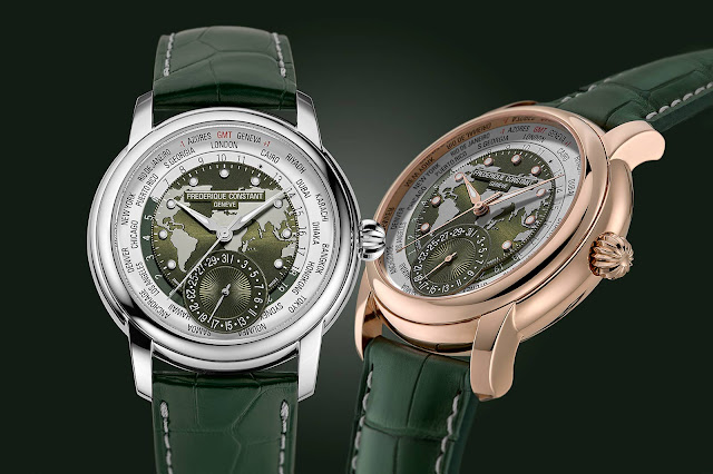 Frederique Constant Classic Worldtimer Manufacture Green