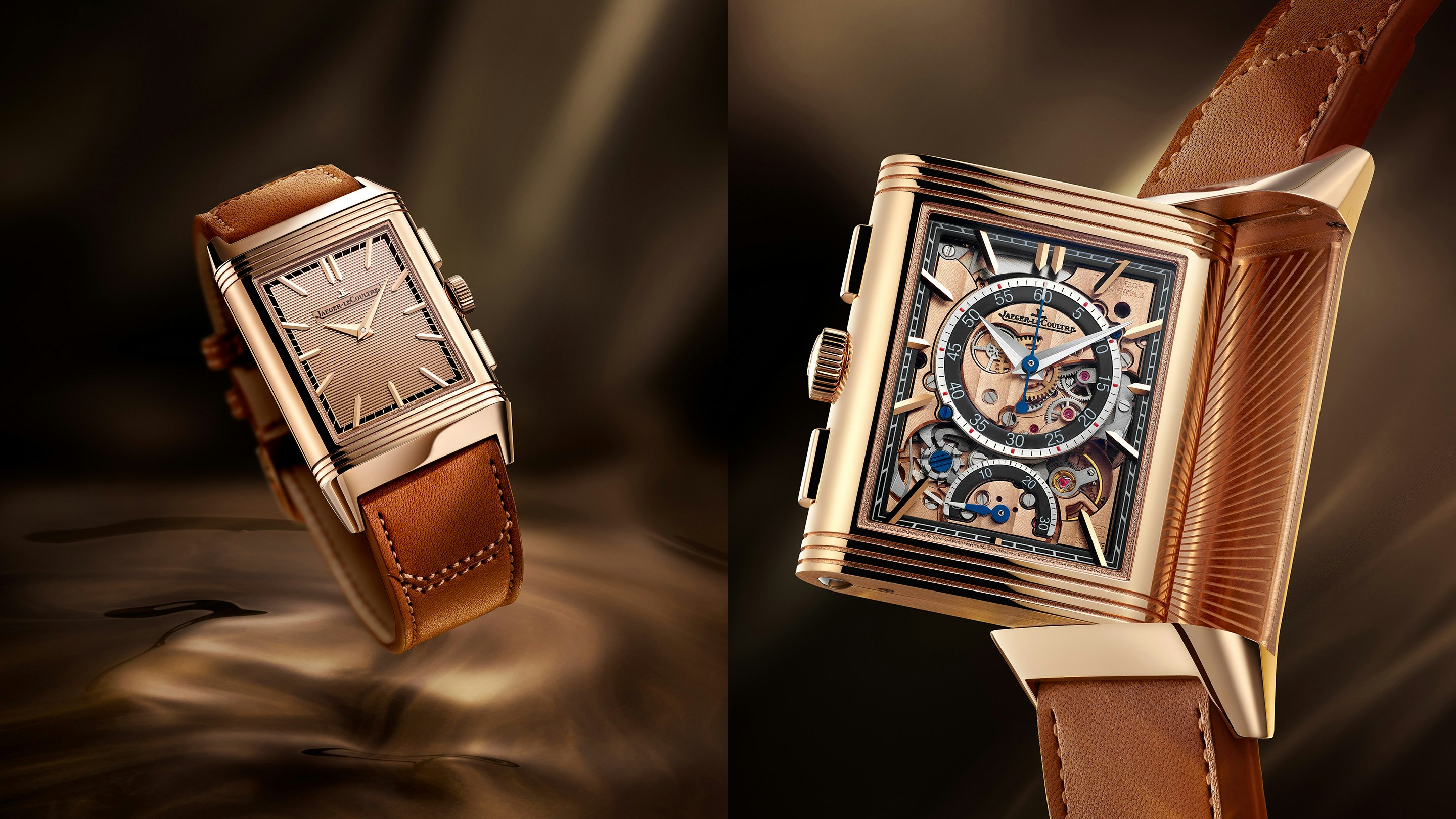 Introducing: Jaeger-LeCoultre’s New Reverso Tribute Chronograph In Pink Gold Gets A Solid Gold Movement