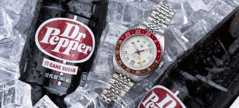 The Jack Mason 2024 Dr Pepper® Strat-o-timer GMT Collaboration Watch Tastes More Like Regular Dr Pepper